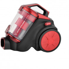 Aspirator fara sac Daewoo RCC-120R-1, 800 W, recipient colectare 1.5 litri, putere aspirare 140 W, aspiratie ciclonica, Rosu