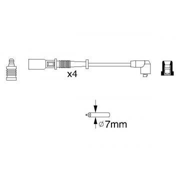 Fise bujii Fiat benzina 1.2, 1.1 Punto, Panda, Albea 10517 biz3195865