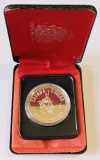 CANADA 1 DOLLAR 1975 CALGARY ARGINT IN CUTIE DE MONETARIE UNC (CITITI DESCRIEREA), America de Nord