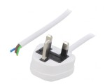 Cablu Alb PVC 1m 13A 250V 3x1mm2