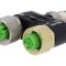 Adaptor T M12 tată, M12 mamă x2 A-DeviceNet/CANopen