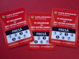 Acreditare fotbal FC VOLUNTARI-ASTRA GIURGIU (finala Cupei Romaniei 27.05.2017)