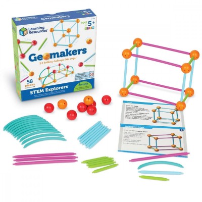 Set constructie forme 3D STEM pentru copii 5+ Learning Resources foto