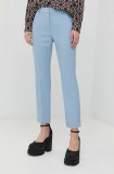 Weekend Max Mara pantaloni Rana femei, mulata, high waist