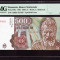 500 lei 1991 , varianta cu eroare APRILID , gradata PMG AUNC 58 Epq. Ft rara