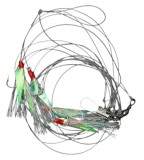 Taparina DAM Sea-Rig 1 Carlige Nr.10 145cm, 10cm 0.30/0.25mm Herring UV, 5buc/pac