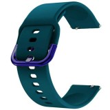 Curea silicon, compatibila Huawei Watch GT 3 42mm, telescoape Quick Release, Viridian Green