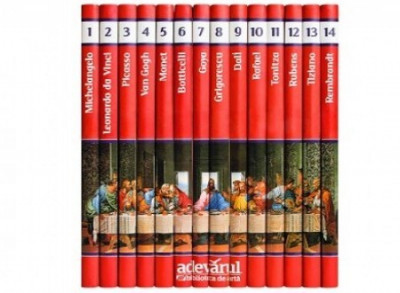 Colectia Pictori de Geniu Adevarul 14 volume (2009, editie cartonata) foto
