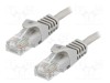 Cablaj Patch Cord U/UTP 5e CCA gri 2m RJ45 - LOGILINK