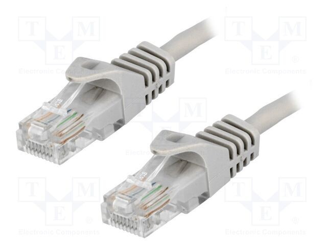 Cablaj Patch Cord U/UTP 5e CCA gri 2m RJ45 - LOGILINK