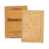 N. Crevedia, Epigrame, 1930, cu dedicație olografă