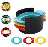 Feliator manual 3 in 1 pentru oua, plastic si otel, multicolor