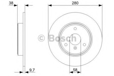 Disc frana SMART FORTWO Cupe (451) (2007 - 2016) BOSCH 0 986 479 305 foto