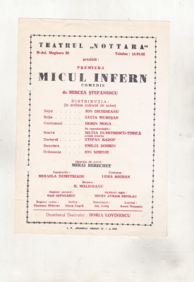 bnk div Afis mic - Teatrul Nottara - Micul Infern foto