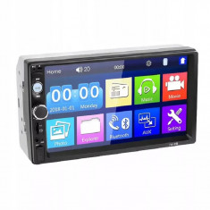 Navigatie GPS auto cu ecran LCD, ecran de 7" si camera spate, 7010B, Gonga® Negru