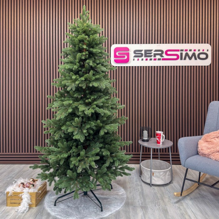 Brad artificial Sersimo, Sofie Elite, verde, integral 3D, 210 cm Household NewTrend
