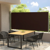 Copertina laterala retractabila de terasa, maro, 117x300 cm GartenMobel Dekor, vidaXL