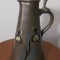 Decantor / carafa pentru vin, decor Art Nouveau, stoneware