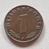 Germania Nazista 1 reichspfennig 1940 J/Hamburg bronz RaR