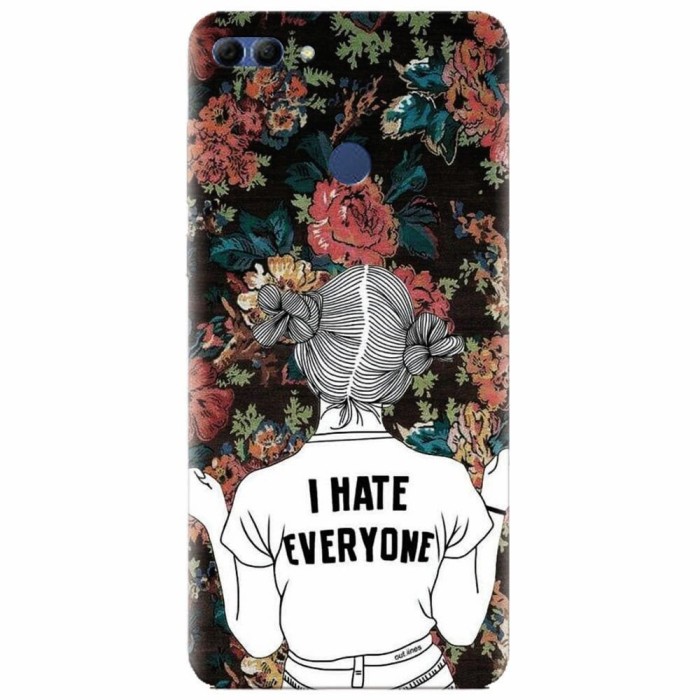 Husa silicon pentru Huawei Y9 2018, I Hate Everyone
