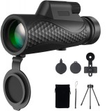 Cumpara ieftin Monoclu Telescop 12x50 pentru Smartphone, Vedere de Zi si Nocturna, Waterproof, Linovit