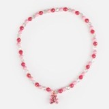 Colier cu Margele Cristal si Charm Ursulet pentru Copii, CMCLASS