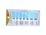 Cumpara ieftin Abtibild unghii manichiura gata preparat French - Blue, Global Fashion