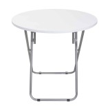 Masa plianta rotunda cu blat mdf, dimensiuni 70x70cm, alb / ZLN 6944
