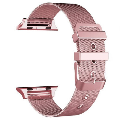 Curea tip Milanese Loop, compatibila Apple Watch 42mm, Hot Pink foto