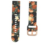 Cumpara ieftin Curea silicon, compatibila Samsung Galaxy Watch3 40mm, telescoape Quick Release, Vintage Flower
