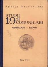 C5499N Studii și comunicări Arheologie-Istorie Muzeul Brukenthal Sibiu, 1975