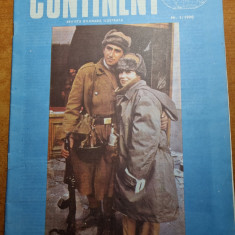 revista continent ianuarie 1990 - anul 1,nr. 1,prima apritie