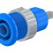 Soclu banană 4mm 32A 1kV albastru nichelat