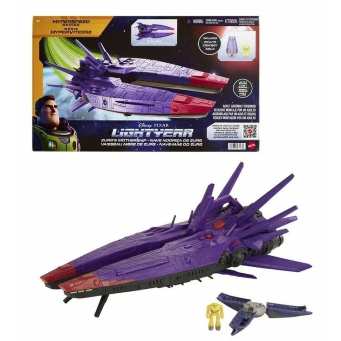 Set de Joaca Lightyear, Nava de Lupta a lui Zurg, Cu Lumini si Sunete + Figurina Zyclops, 27x44CM