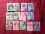 Serie Belgia 1941 - Ajutor pt Abatia Orwal 12 valori nestampilate