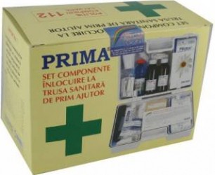 Kit inlocuire componente Trusa Sanitara prim ajutor de perete VETRO valabilitate 24 luni foto
