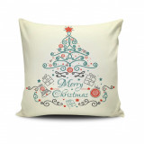 Perna decorativa, Christmas NOELKRLNT-35, 43x43 cm, policoton, multicolor