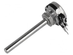 Potentiometru Axial 1k&Omega; 200mW THT 4mm Metalică
