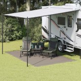 vidaXL Accesoriu Cort Gri deschis Poliester 250 x 400 cm Portabil