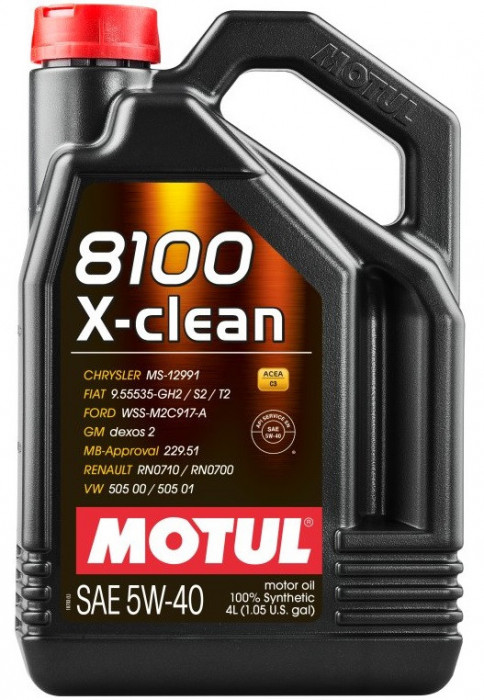 Ulei Motor Motul 8100 X-Clean 5W-40 4L 104720