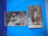 HOPCT 1757 MAMA / COPII--ROMANTICA-FRANTA-LOT 2 CARTI POSTALE VECHI-CIRCULATE