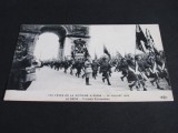 Carte Poștală Istorică 1919 &ndash; Sărbătoarea Victoriei Paris, Defilare Trupe Scoțiene, Arc de Triumf, 14 Iulie, Neexpediată, Colecție Rară!