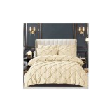 Cumpara ieftin Lenjerie de Pat Finet cu Elastic, Pliuri Brodate, 6 pcs - JOJ525