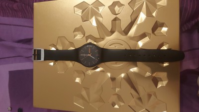 Ceas Swatch Rebel negru/portocaliu foto