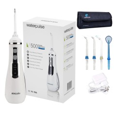 Irigator / Dus Bucal, Waterpulse, V500 Alb, fara fir, 4x Varfuri, 3x Trepte, 2x Programe, Rezevor 20