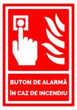Semn de buton pentru alarma in caz de incendiu