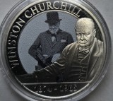 Half crown 2024 Gibraltar, Winston Churchill - A True British Icon , Bunc, Capsula crăpata., km#new