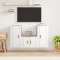 Gossi set comoda tv, 3 piese, alb, lemn prelucrat