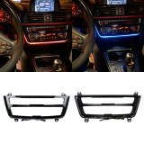 Ornament Interior Rama Trim Consola Centrala Radio Clima LED BMW Seria 3 &ndash; 4