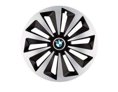 Set 4 capace roti Fox Gri-Negru R14 pentru gama auto BMW foto